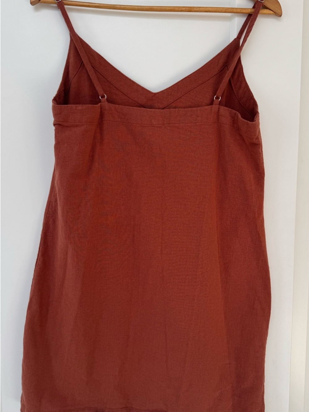 Rhythm Rust-Colored V-Neck Top - Picture 3 of 3